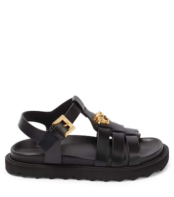 صندل من الجلد La Medusa | Versace Kids