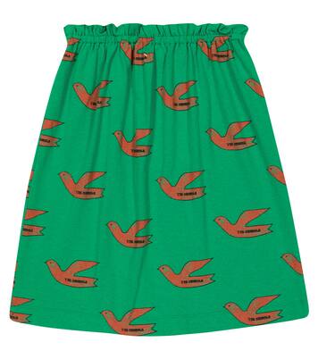 Kitten printed cotton skirt | The Animals Observatory