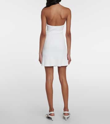 Ribbed-knit halterneck minidress | Courrèges