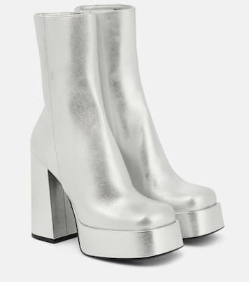 Plateaustiefel Aevitas aus Metallic-Leder | Versace