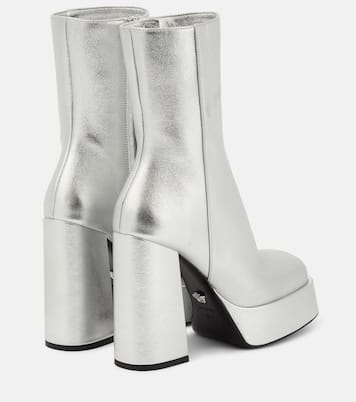 Plateaustiefel Aevitas aus Metallic-Leder | Versace