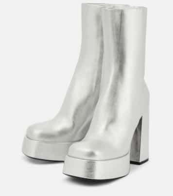 Plateaustiefel Aevitas aus Metallic-Leder | Versace