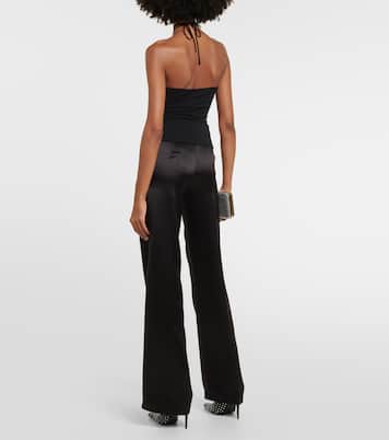Top con scollo all’americana e appliqué | Magda Butrym