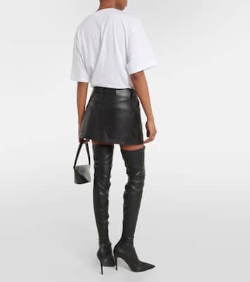 Minigonna Micro in pelle | Wardrobe.NYC