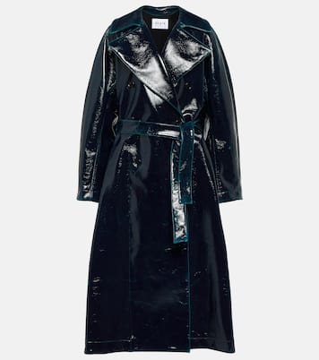 Coated wool-blend trench coat | Alaïa
