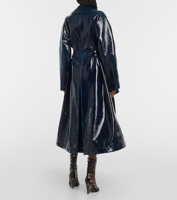 Coated wool-blend trench coat | Alaïa