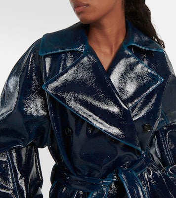 Coated wool-blend trench coat | Alaïa