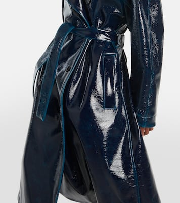 Coated wool-blend trench coat | Alaïa