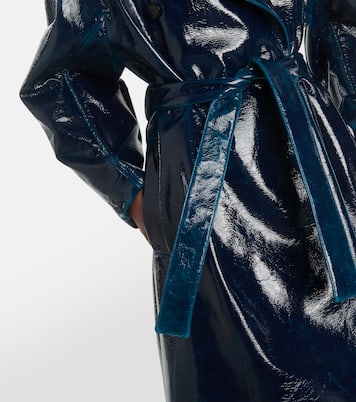 Coated wool-blend trench coat | Alaïa