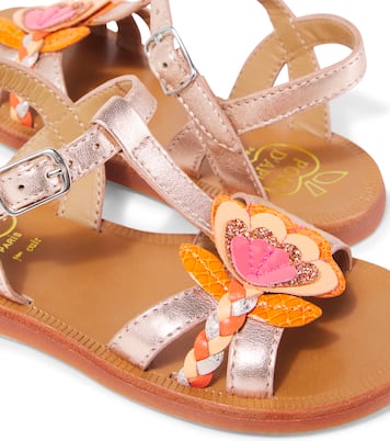 Plagette Alto leather sandals | Pom d'Api