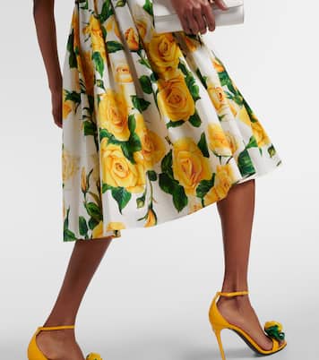 Abito midi in cotone con stampa | Dolce&Gabbana