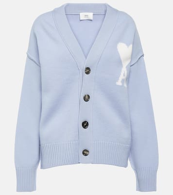 Ami de Cœur wool cardigan  | Ami Paris