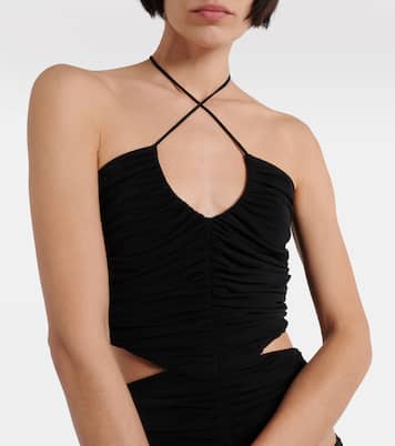 Halterneck cutout minidress | Mônot