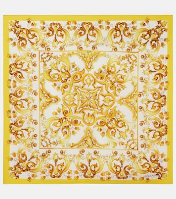 Foulard Majolica en soie | Dolce&Gabbana