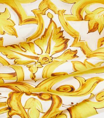 Foulard Majolica en soie | Dolce&Gabbana
