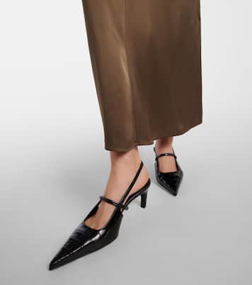 Slingback-Pumps Sharp aus Leder | Toteme