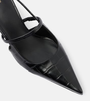 Slingback-Pumps Sharp aus Leder | Toteme