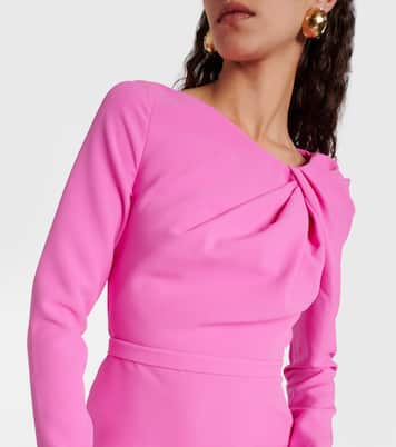 Vestido midi Maha de crepé | Safiyaa