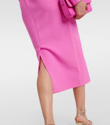 Vestido midi Maha de crepé | Safiyaa