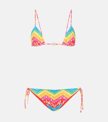 Bikini Valentino Chevron 24 con stampa | Valentino