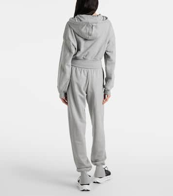 Felpa cropped in jersey di cotone | Adidas by Stella McCartney