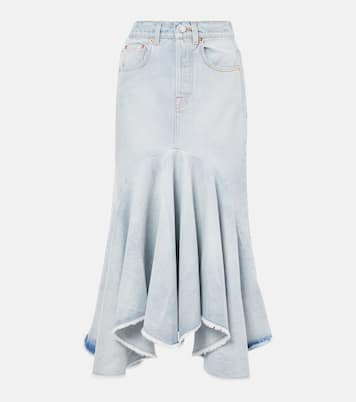 Jupe midi Godet en jean | Vetements