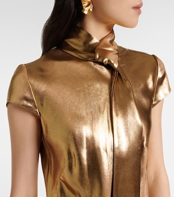Robe longue Solar Gaze en satin | Galvan
