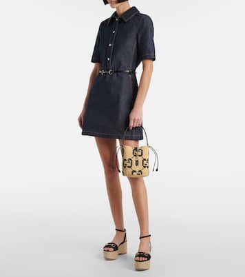 Secchiello GG Small con pelle | Gucci