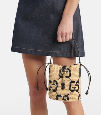 Secchiello GG Small con pelle | Gucci