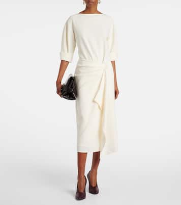 Robe midi Maisie en crêpe | Proenza Schouler