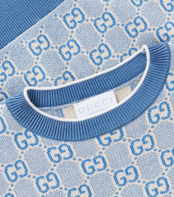 Jersey de algodón con GG en jacquard | Gucci Kids