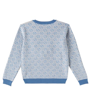 Jersey de algodón con GG en jacquard | Gucci Kids