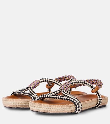 Waltee leather-trimmed espadrilles | Isabel Marant