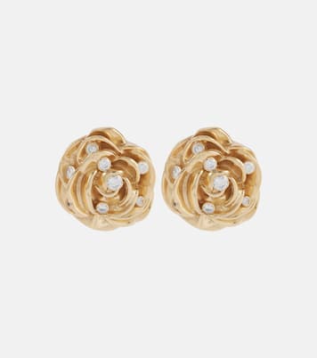 Boucles d’oreilles en plaqué or à fleurs et ornements | Magda Butrym