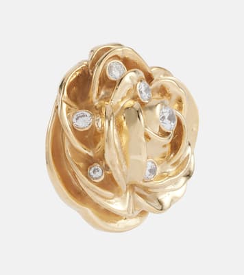 Boucles d’oreilles en plaqué or à fleurs et ornements | Magda Butrym