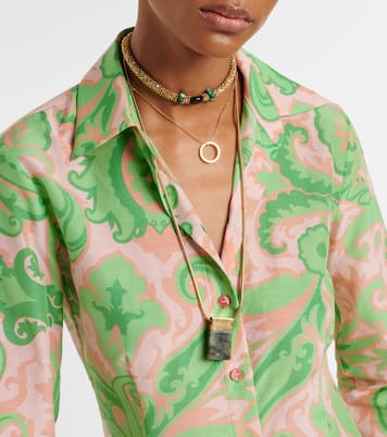 Camicia in cotone e seta con stampa | Etro