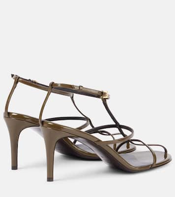 Cage 75 patent leather sandals | Khaite