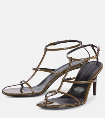 Cage 75 patent leather sandals | Khaite