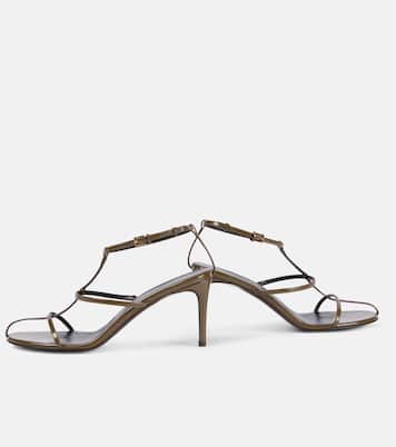 Cage 75 patent leather sandals | Khaite