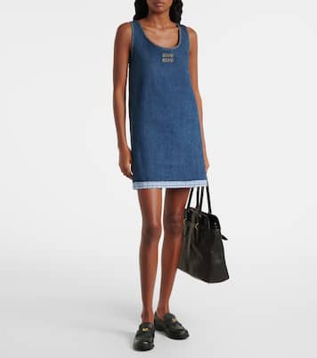 Minikleid aus Denim | Miu Miu