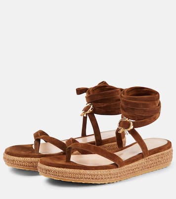 Suede espadrille sandals | Gianvito Rossi