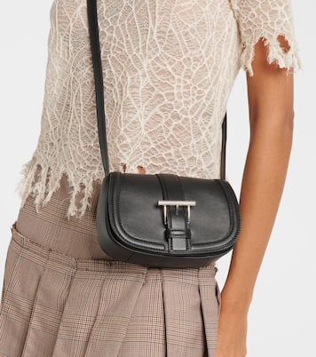 Borsa a tracolla T-Bar Mini in pelle | McQueen