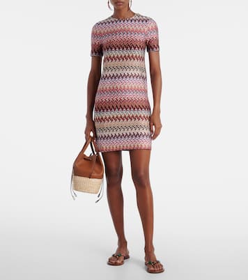 Zig Zag lamé minidress | Missoni