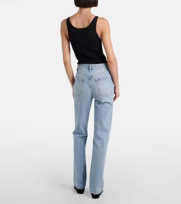 Jeans rectos Ruler de tiro alto | Frame