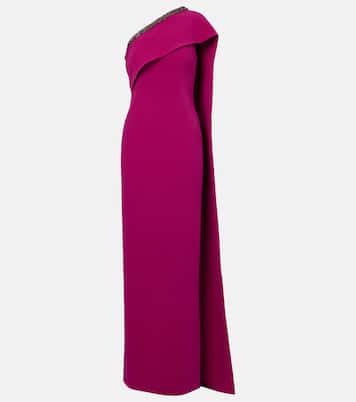 Abito lungo in crêpe di raso  | Roland Mouret
