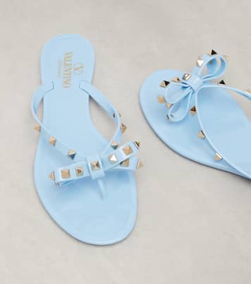 Rockstud PVC thong sandals | Valentino Garavani