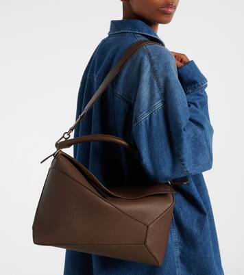Tote Puzzle Edge Large aus Leder | Loewe