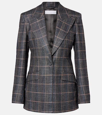 Leiva checked wool and silk blazer | Gabriela Hearst