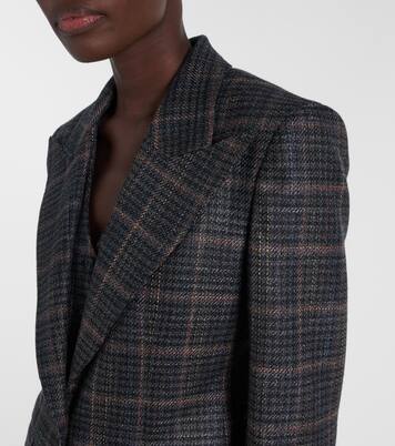 Leiva checked wool and silk blazer | Gabriela Hearst