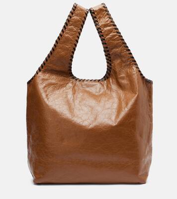 March Large leather tote bag | Dries Van Noten